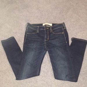 Dark blue wash jeans from Abercrombie and Fitch